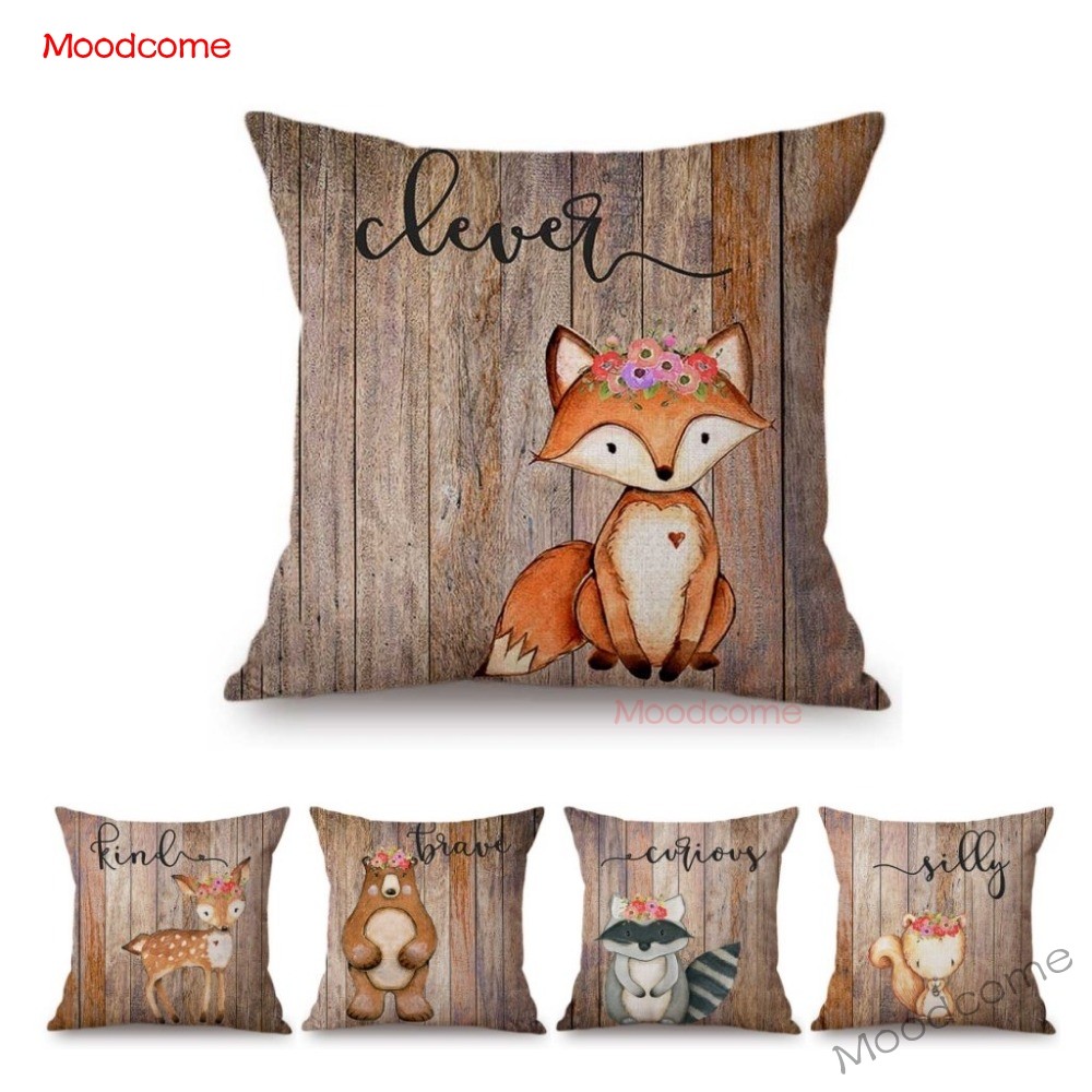 Baby Nursery Cushion - Poszewka na poduszkę z bawełny i