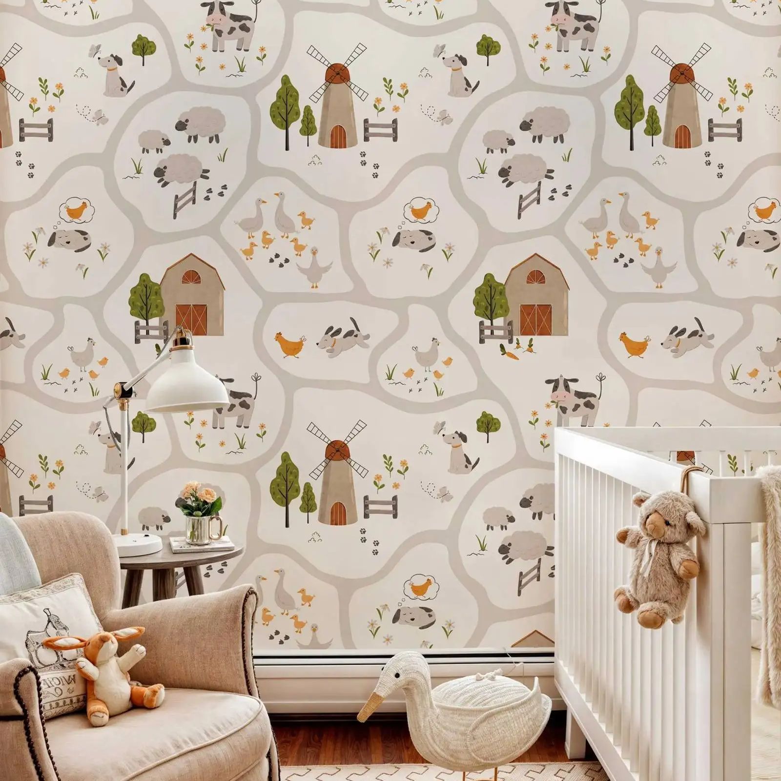 Baby Nursery Water - Urocza tapeta dla dzieci z motywem