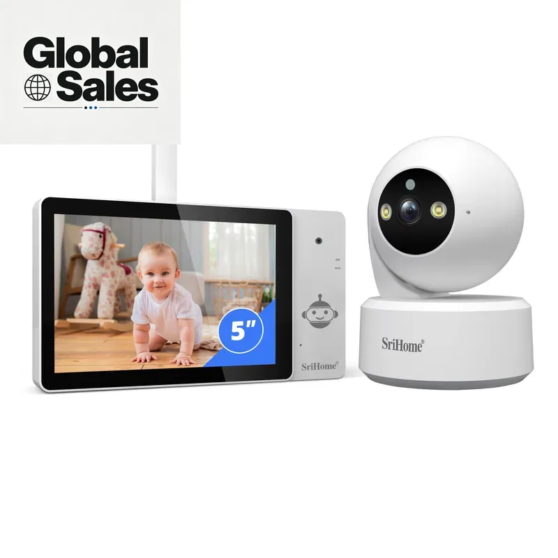 Baby Nursery Camera - 5-calowy dotykowy ekran HD dla niemowląt