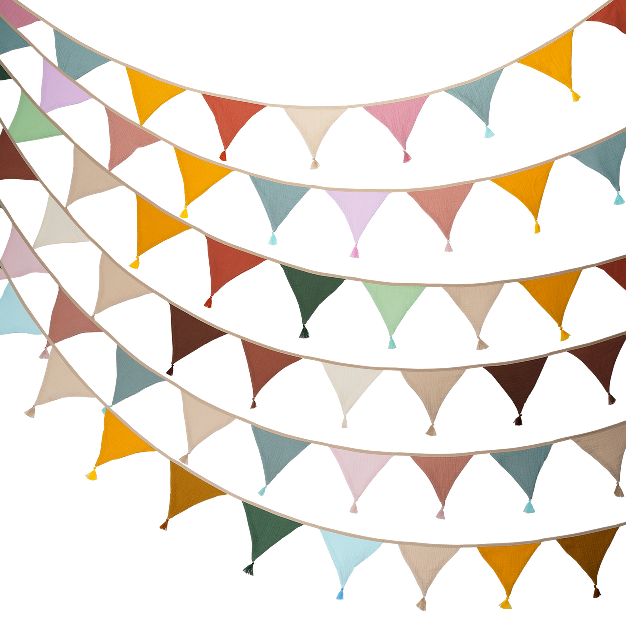 Baby Nursery Garland - 2.6M/8.5FT Tkanina do pokoju dziecięcego 10
