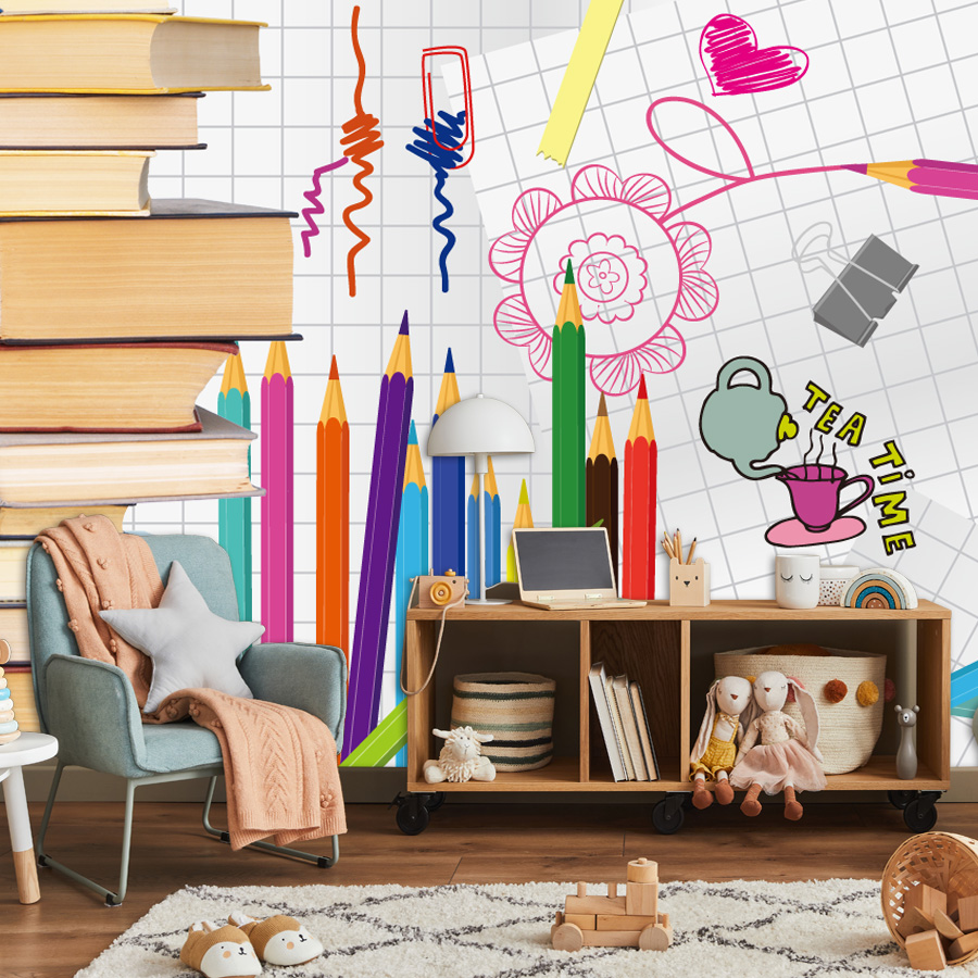 Baby Nursery Water - Samoprzylepna tapeta do salonu z motywem
