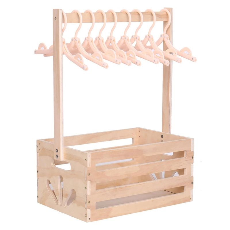 Baby Nursery Handles - Drewniany kosz na prezenty na baby