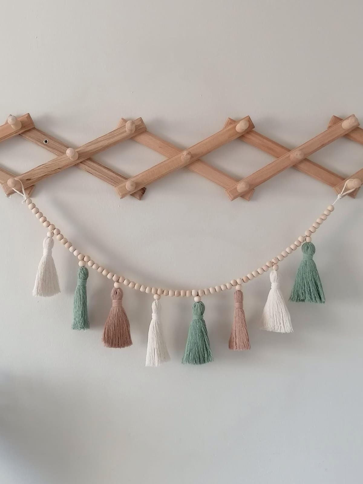 Baby Nursery Garland - Girlanda z makramy z frędzlami, dekoracja