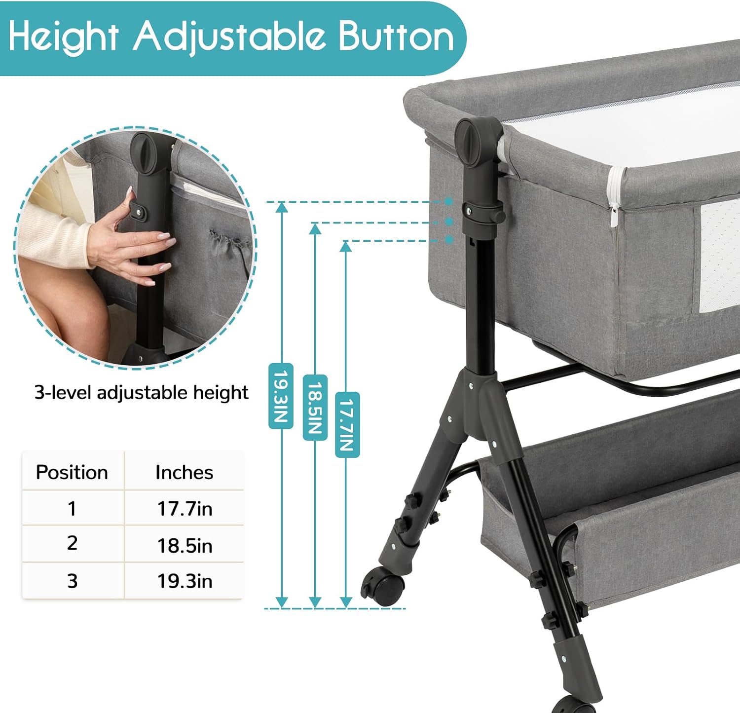 3 w 1: Kołyska dziecięca, łóże – Bassinet Bedside Sleeper recenzja i cena