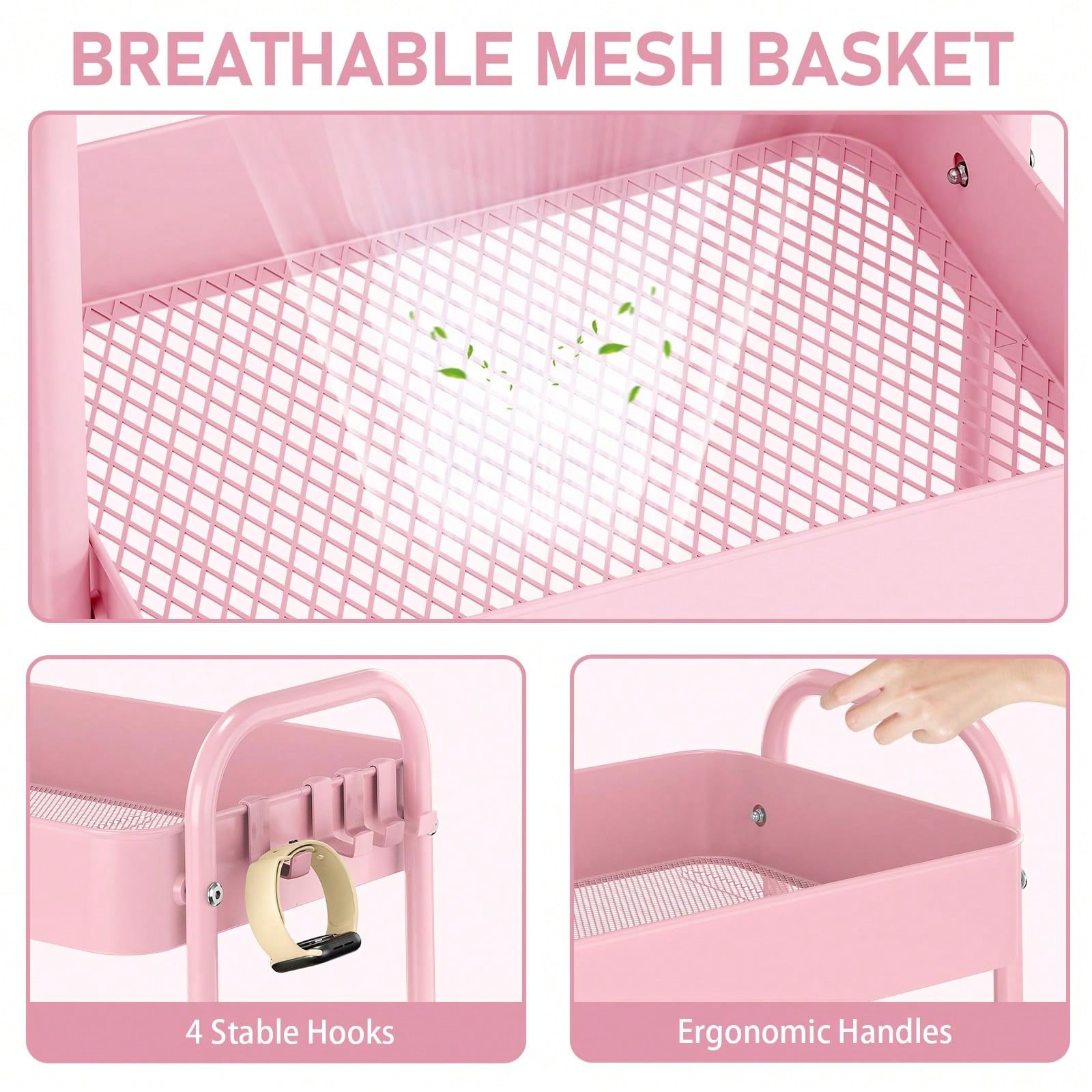 3-poziomowy metalowy wózek na  – Baby Nursery Organizer recenzja i cena