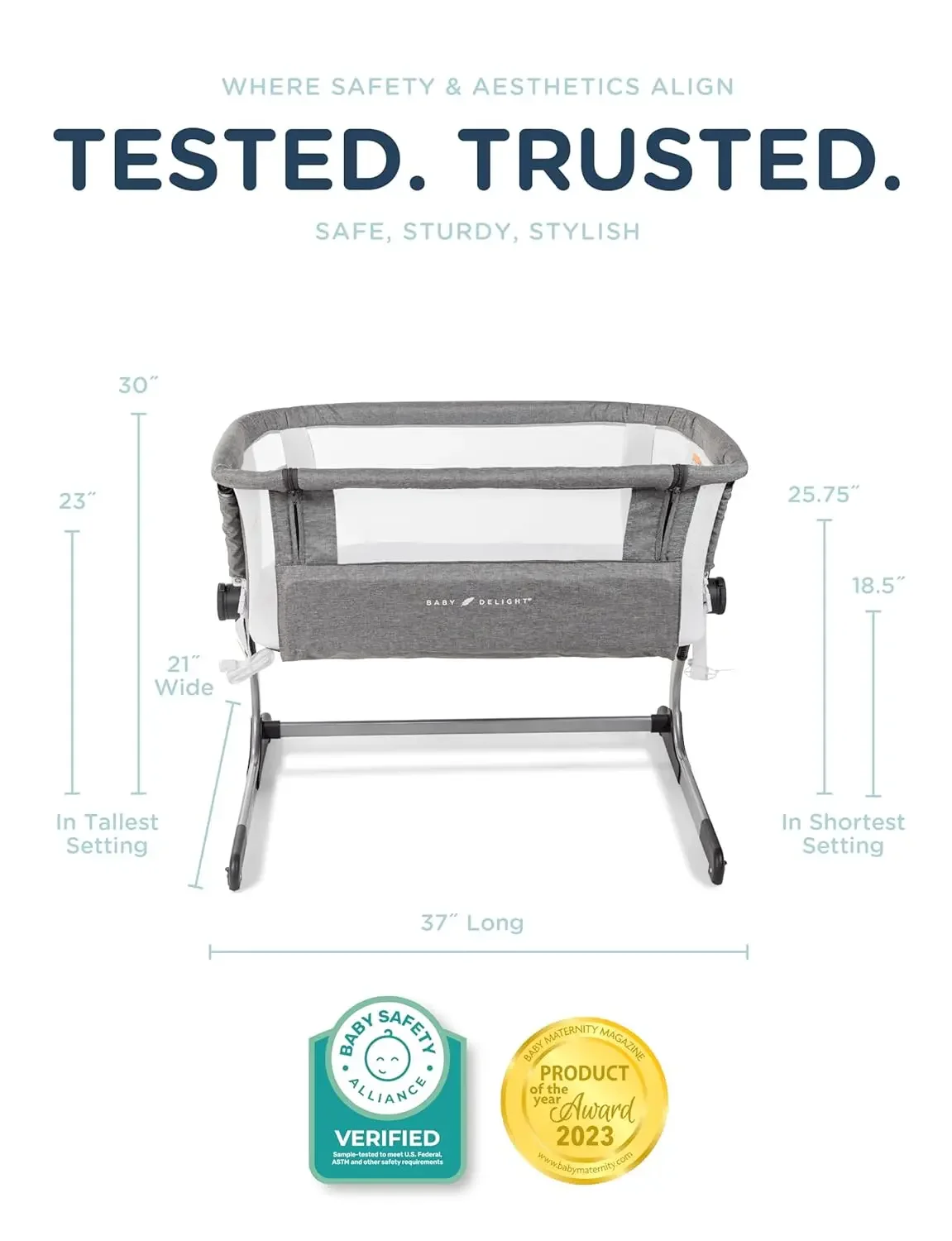 Łóżeczko przyłóżkowe z regulac – Bassinet Bedside Sleeper recenzja i cena