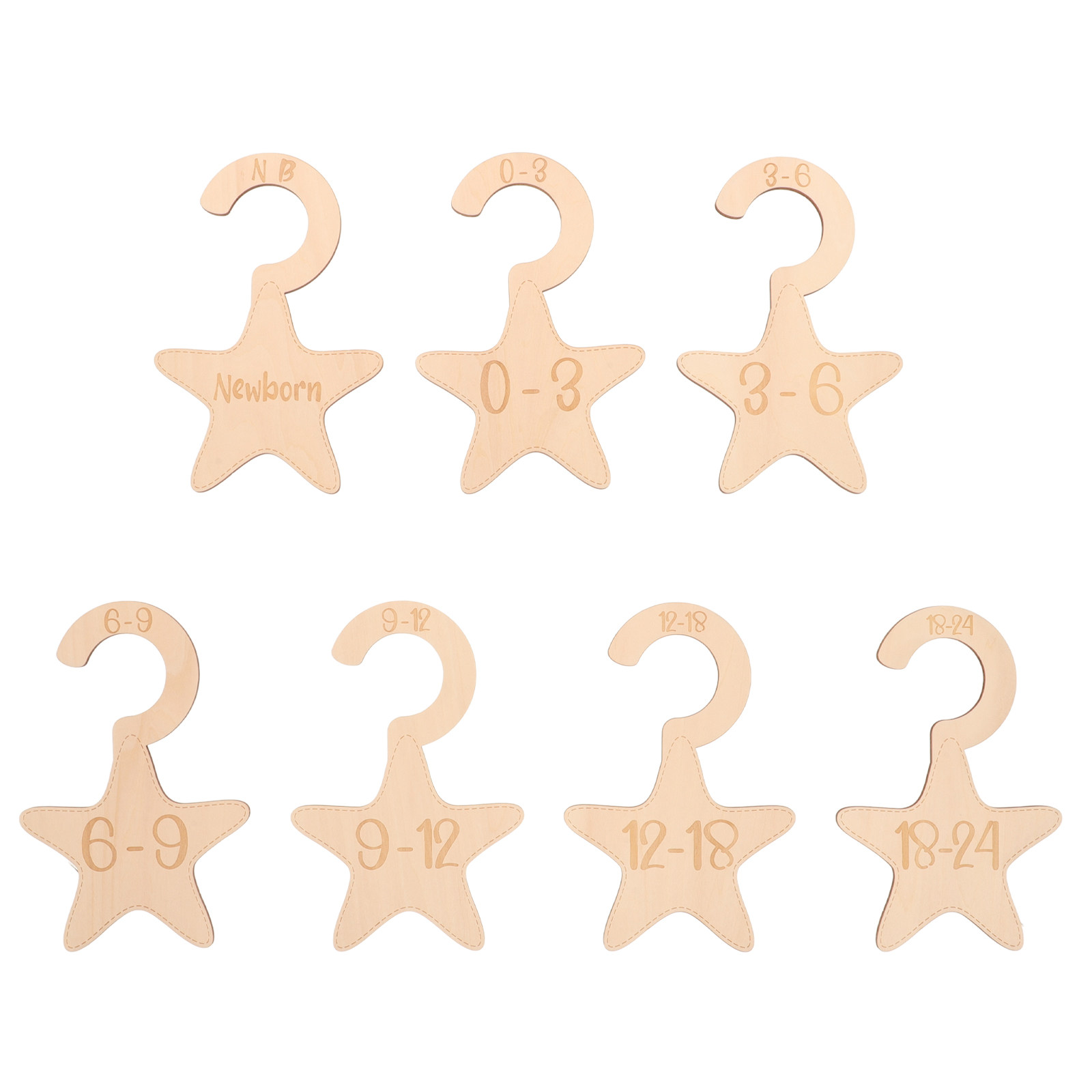 7 szt. drewnianych przegródek  – Baby Nursery Organizer recenzja i cena
