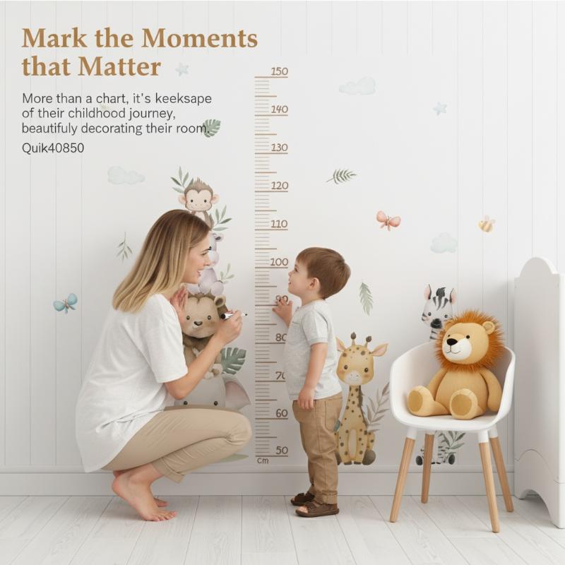Nowa naklejka z miarką wzrostu – Baby Nursery Jungle Animals recenzja i cena