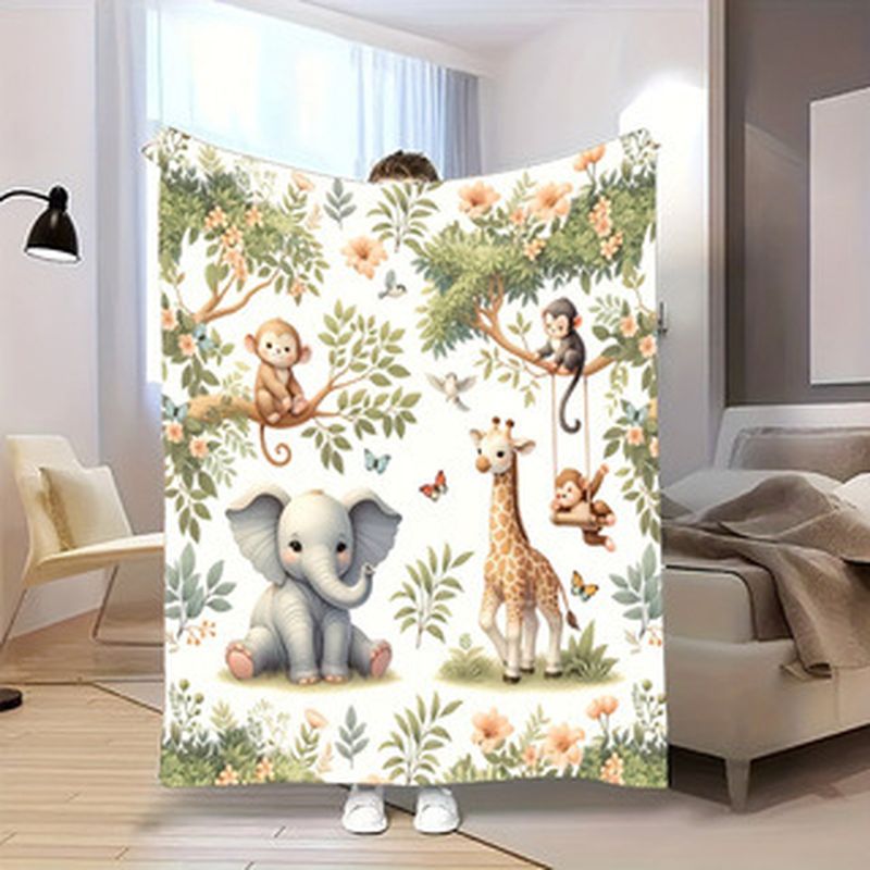 Kocyk dla niemowląt VIKAMA z m – Baby Nursery Jungle Animals recenzja i cena