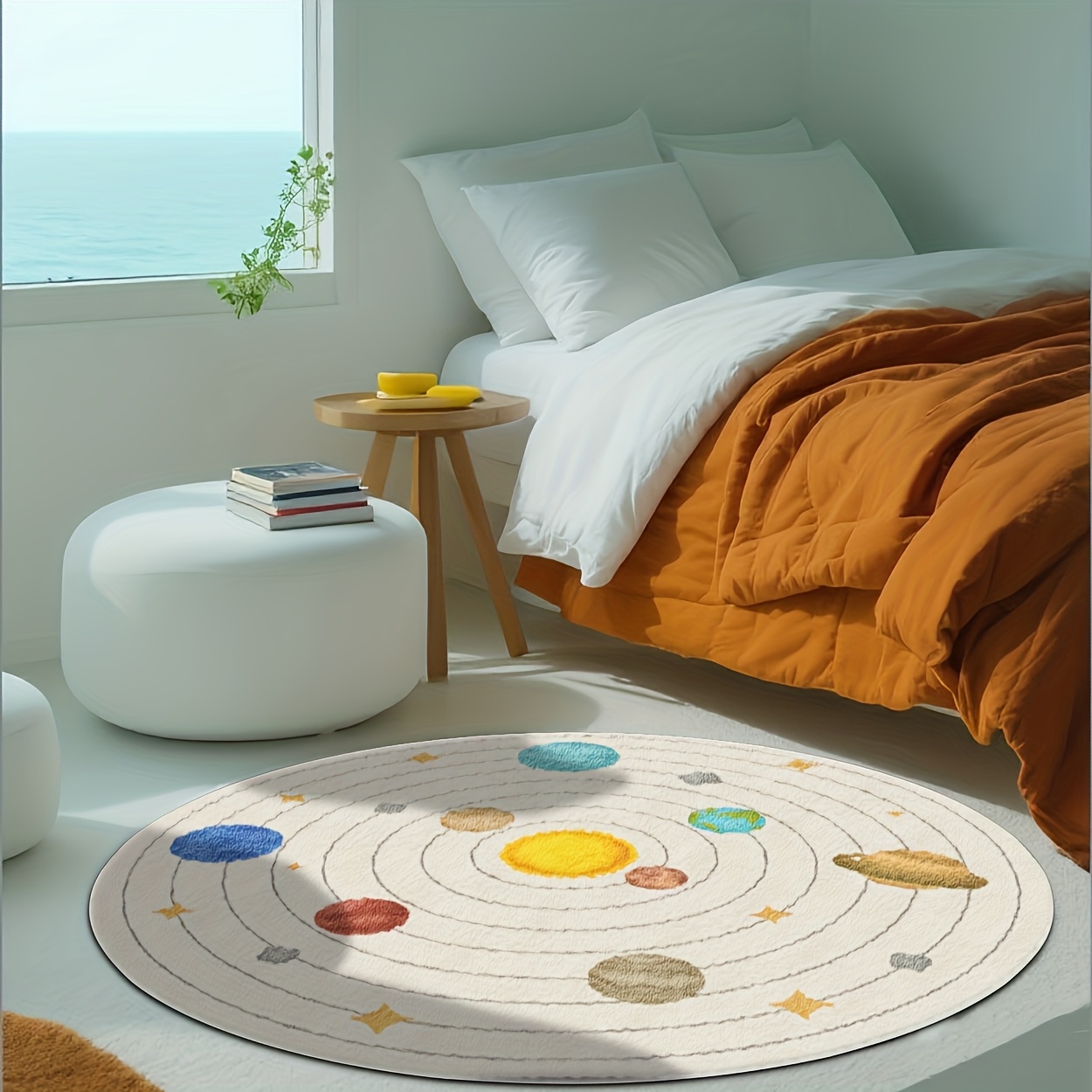 Uroczy okrągły dywanik z plane – Baby Nursery Cushion recenzja i cena
