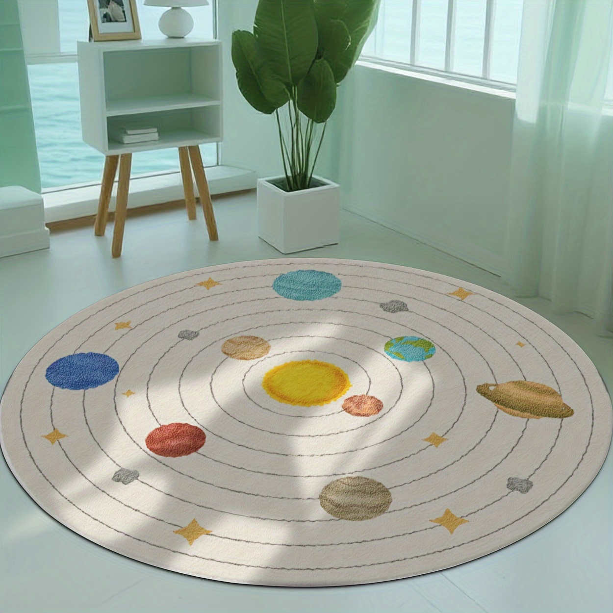 Uroczy okrągły dywanik z plane – Baby Nursery Cushion recenzja i cena