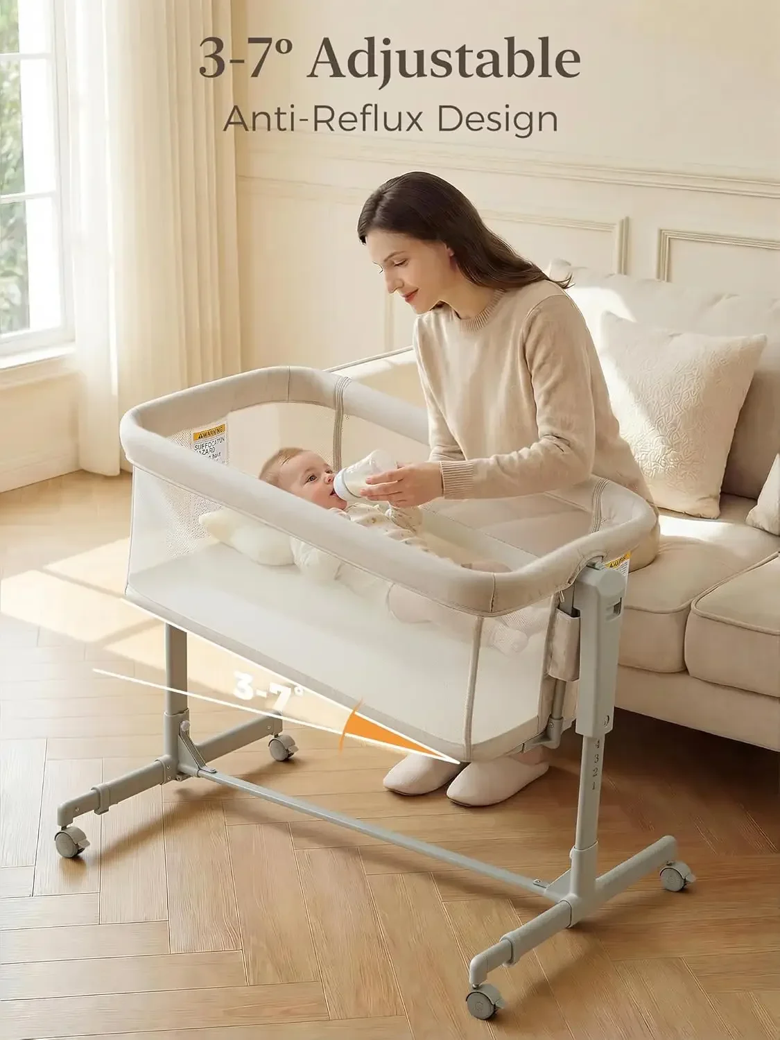 Łóżeczko niemowlęce 3w1 do pos – Bassinet Bedside Sleeper recenzja i cena