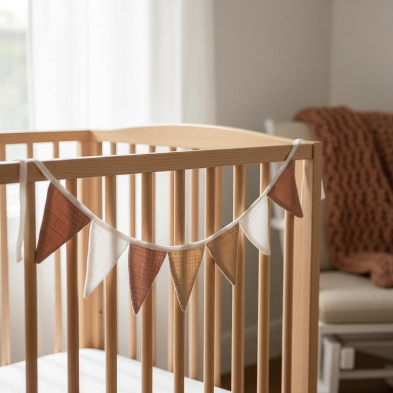 Girlandy z flagi trójkątnej z  – Baby Nursery Garland recenzja i cena