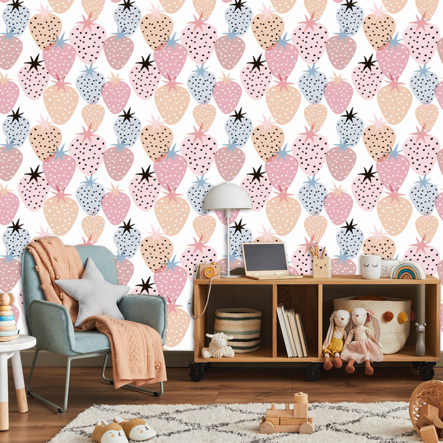 12+ Urocza tapeta z truskawkow – Baby Nursery Water recenzja i cena
