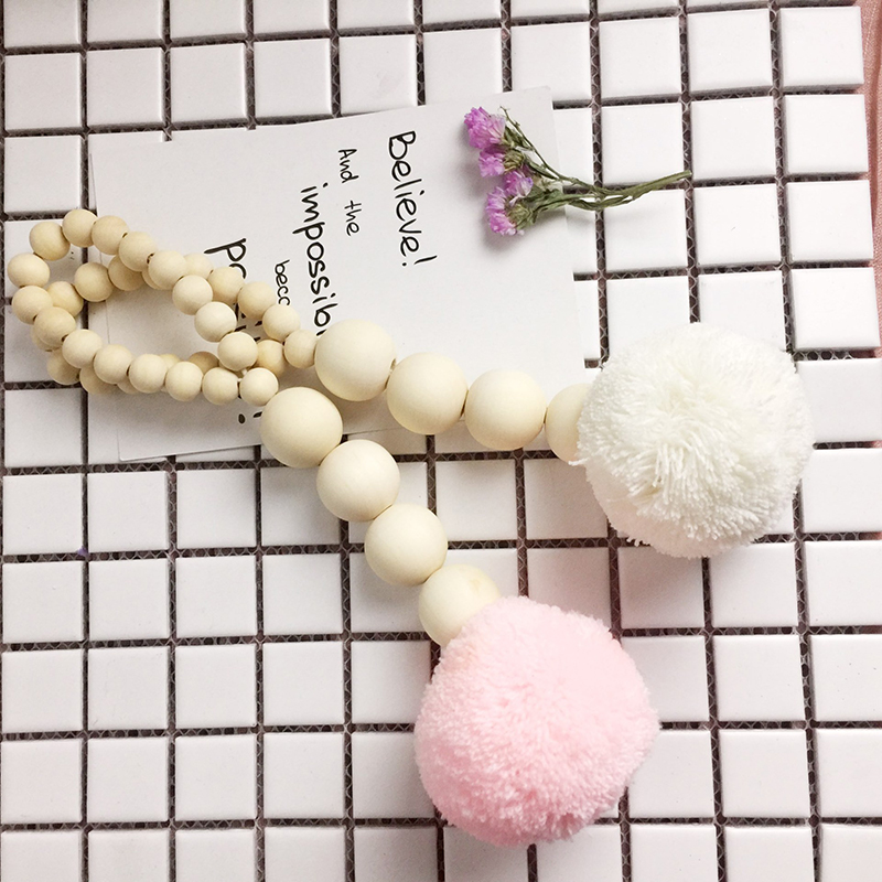 Drewniane koraliki Tassel piłk – Baby Nursery Garland recenzja i cena