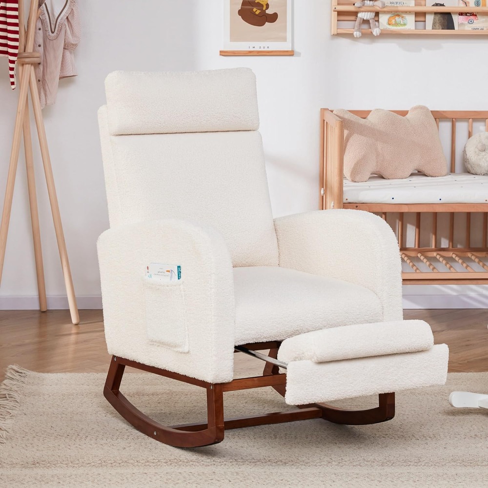 Fotel bujany Fotel do pokoju d – Baby Nursery Glider Chair recenzja i cena