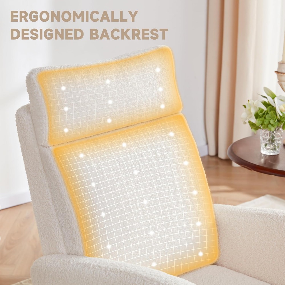 Fotel bujany Fotel do pokoju d – Baby Nursery Glider Chair recenzja i cena