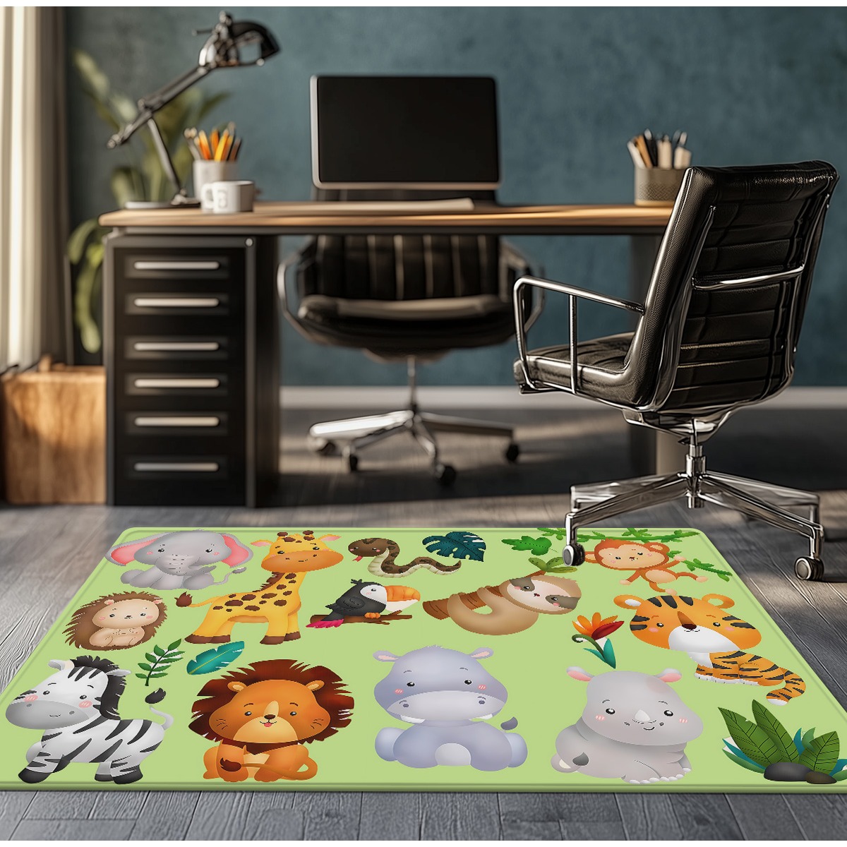 Uroczy dywanik z kryształowego – Baby Nursery Jungle Animals recenzja i cena