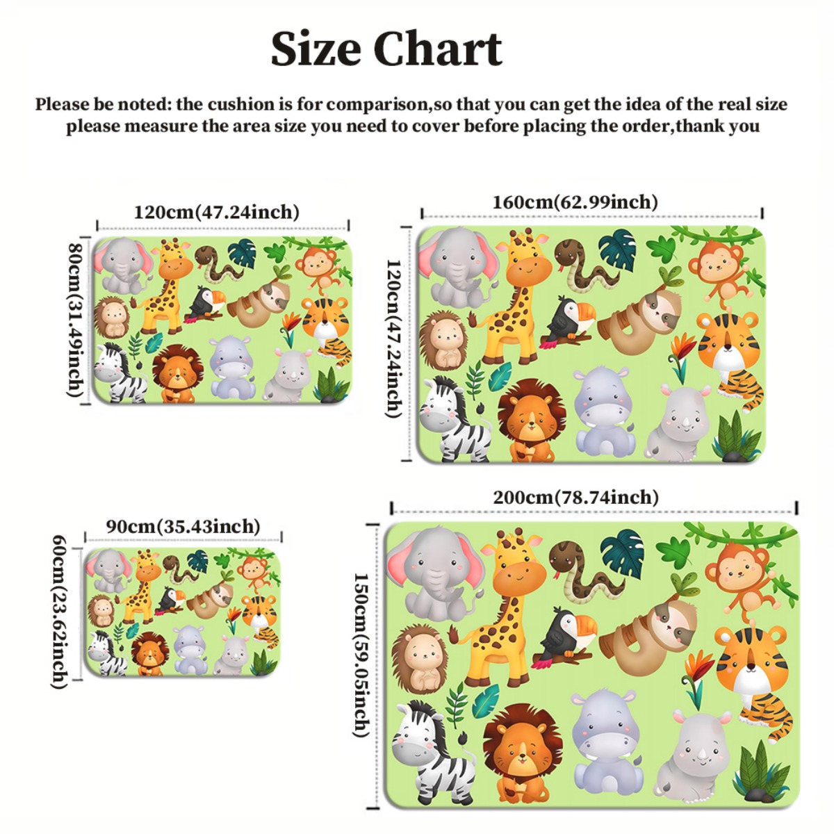 Uroczy dywanik z kryształowego – Baby Nursery Jungle Animals recenzja i cena
