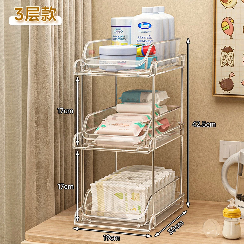 Dwupoziomowy, przezroczysty or – Baby Nursery Organizer recenzja i cena
