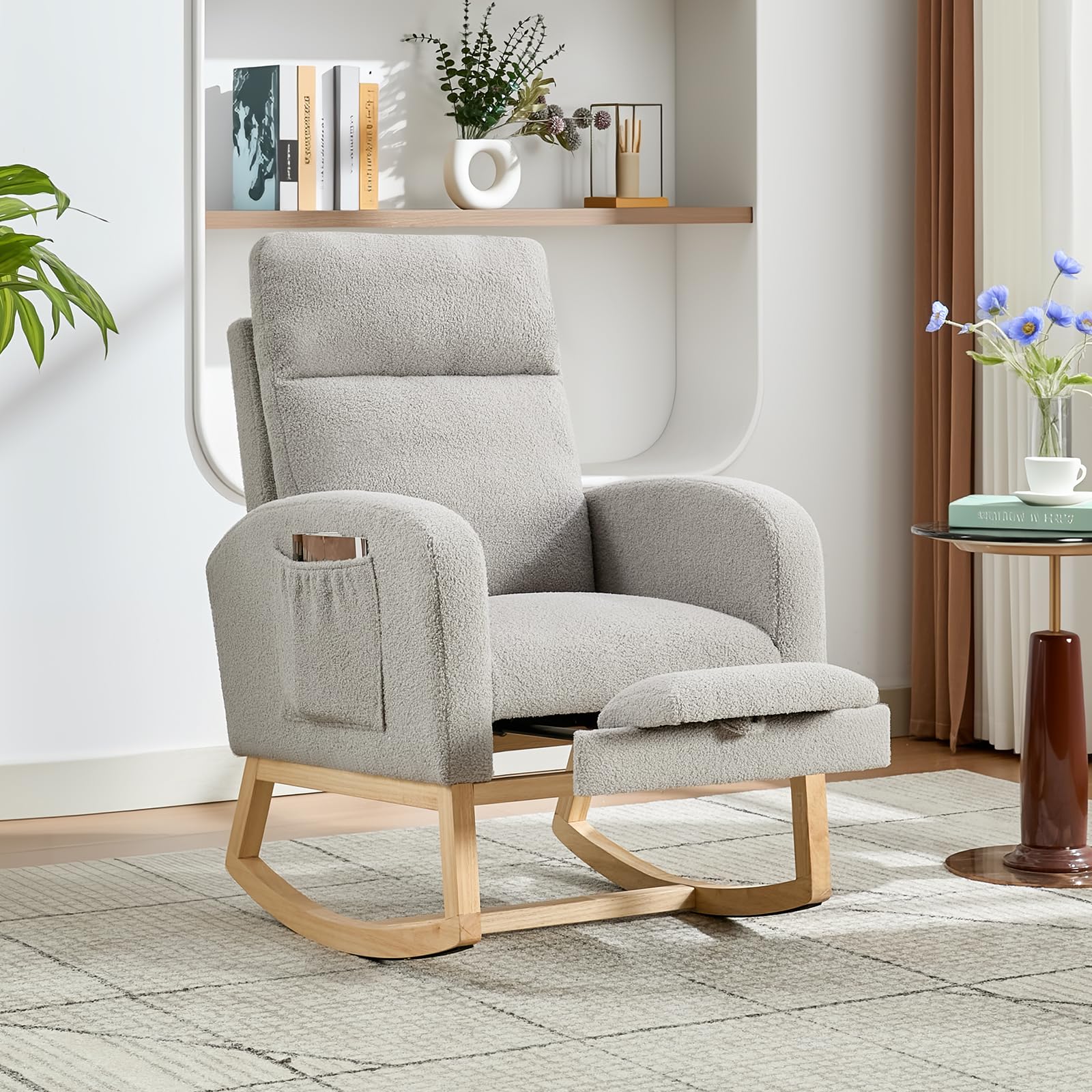 Nowoczesne krzesło bujane do p – Baby Nursery Rocking Chair recenzja i cena