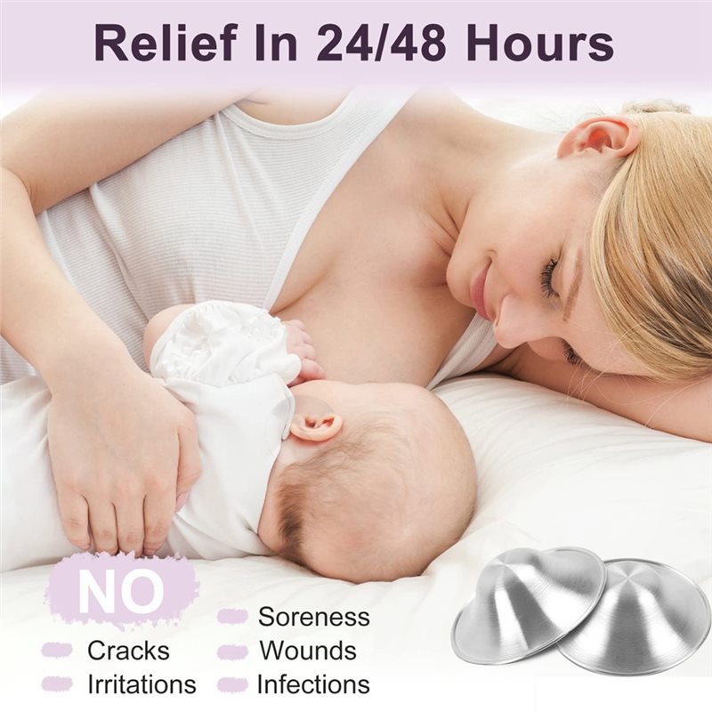 Srebrne nakładki na sutki wspo – Nursing Cover Breastfeeding recenzja i cena