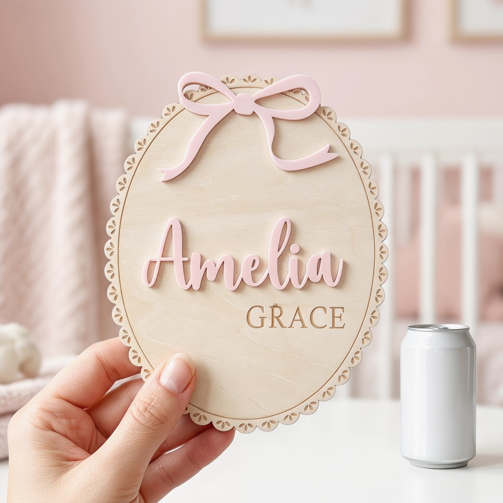 1 szt. Personalizowana drewnia – Baby Nursery Gifts recenzja i cena