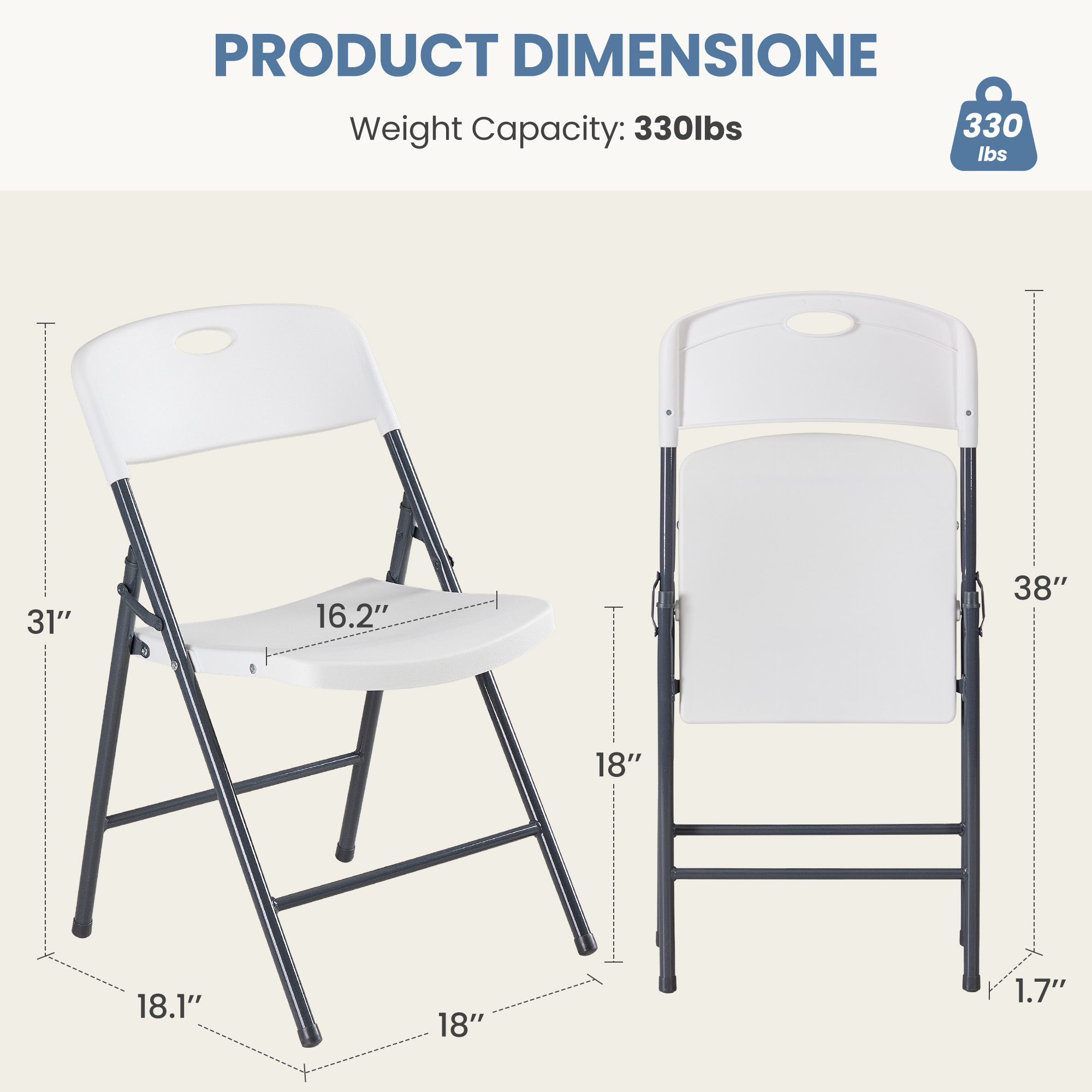 Zestaw krzeseł plastikowych JH – Baby Nursery Rocking Chair recenzja i cena