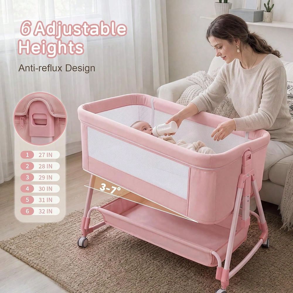 Kołyska, łóżeczko dziecięce 3w – Bassinet Bedside Sleeper recenzja i cena