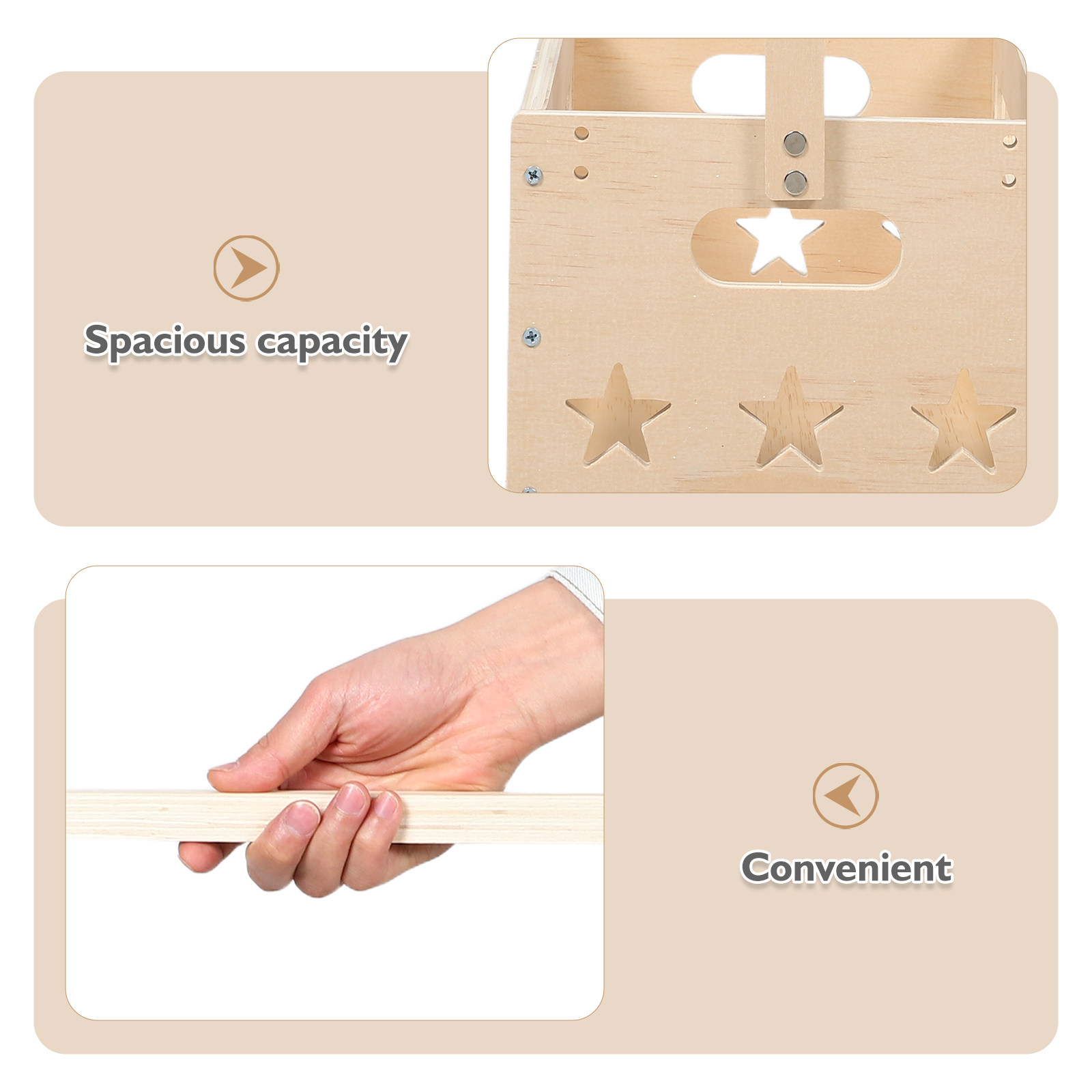 Drewniana skrzynia do przechow – Baby Nursery Organizer recenzja i cena