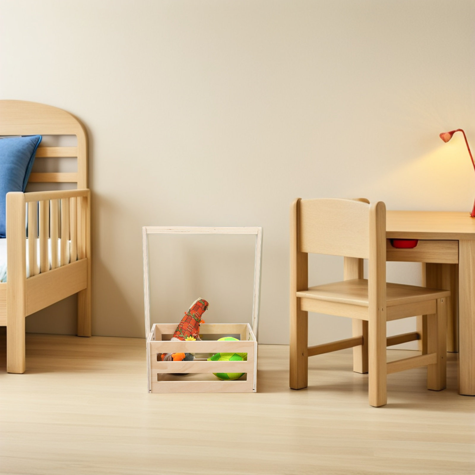 Drewniana skrzynia do przechow – Baby Nursery Organizer recenzja i cena