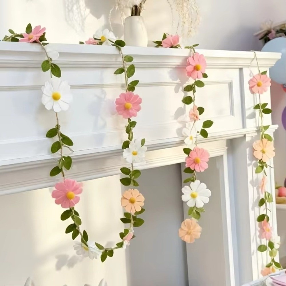 Baner z filcowych stokrotek o  – Baby Nursery Garland recenzja i cena