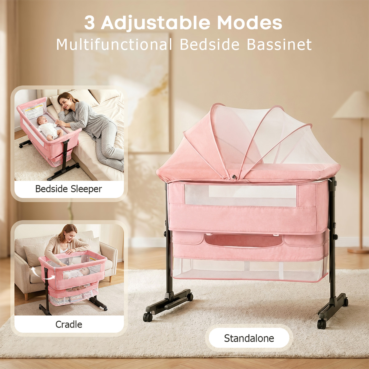 Kmaier Łóżeczko dziecięce z ba – Bassinet Bedside Sleeper recenzja i cena