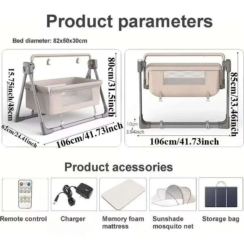 Elektryczna kołyska dla niemow – Bassinet Bedside Sleeper recenzja i cena