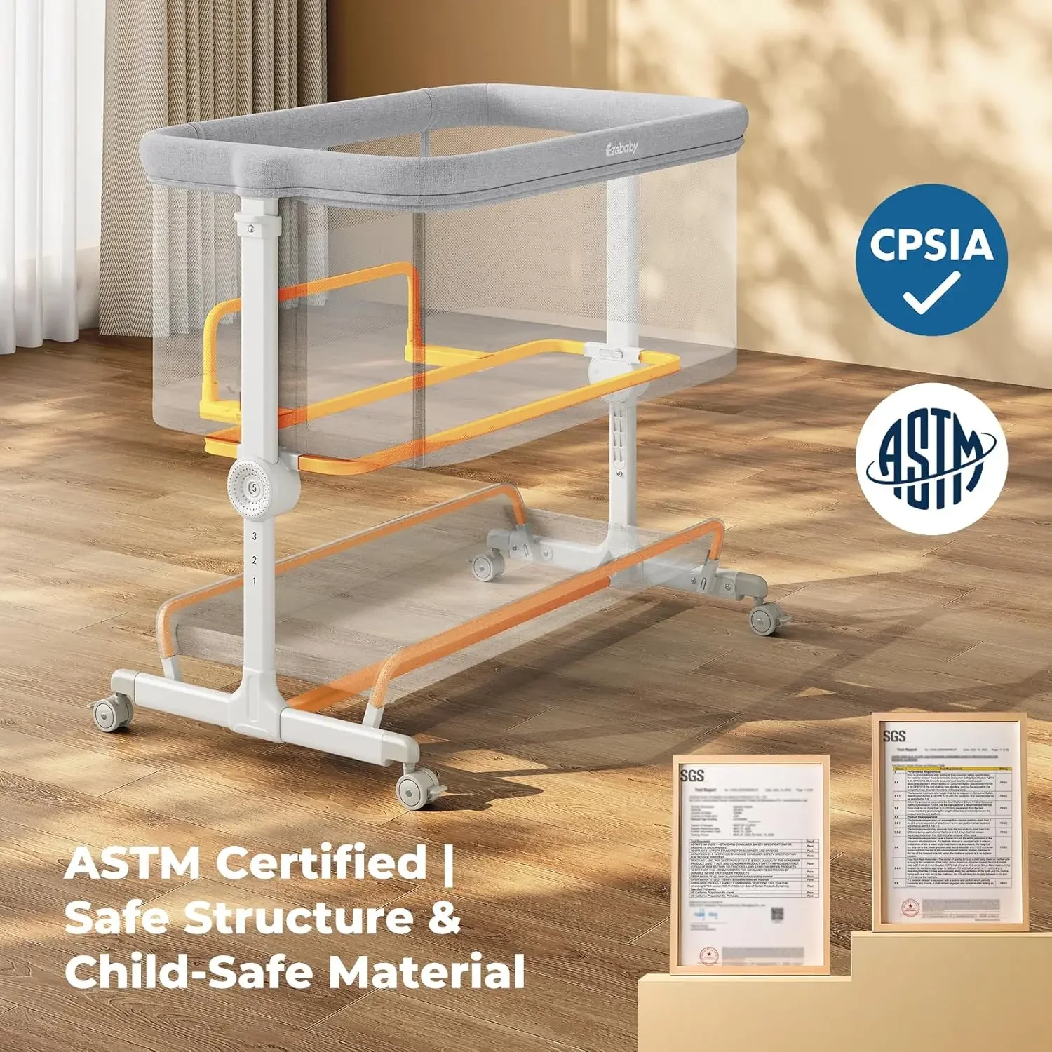 Łóżeczka dla niemowląt, przeno – Bassinet Bedside Sleeper recenzja i cena