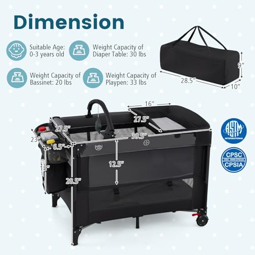 Łóżeczko dziecięce 5 w 1 z bal – Bassinet Bedside Sleeper recenzja i cena