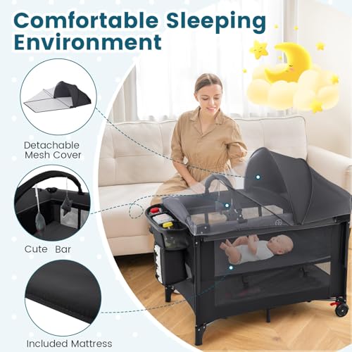 Łóżeczko dziecięce 5 w 1 z bal – Bassinet Bedside Sleeper recenzja i cena